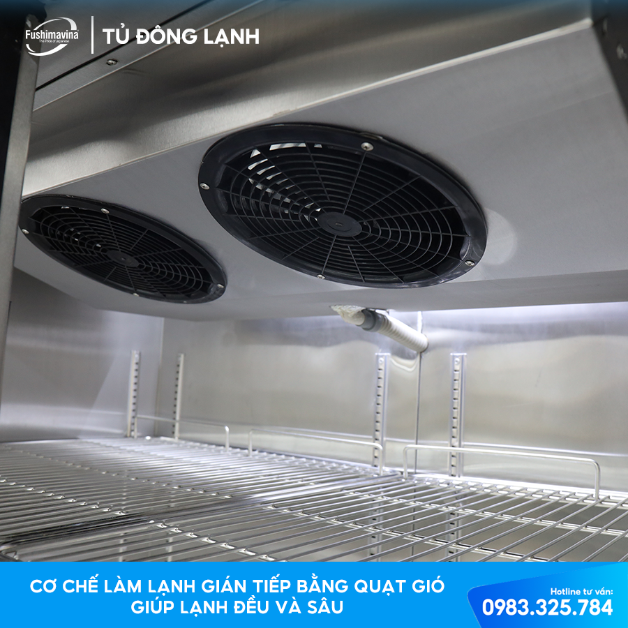 Tủ Đông Công Nghiệp 4 Cánh Quạt Gió - Ảnh 4