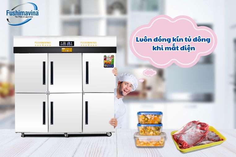 bảo quản thực phẩm trong tủ đông khi mất điện sao cho đúng?