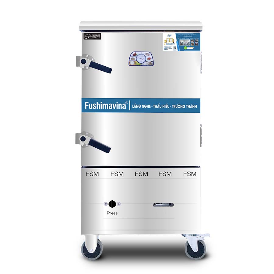 Tủ Nấu Cơm Gas Điện 10 Khay