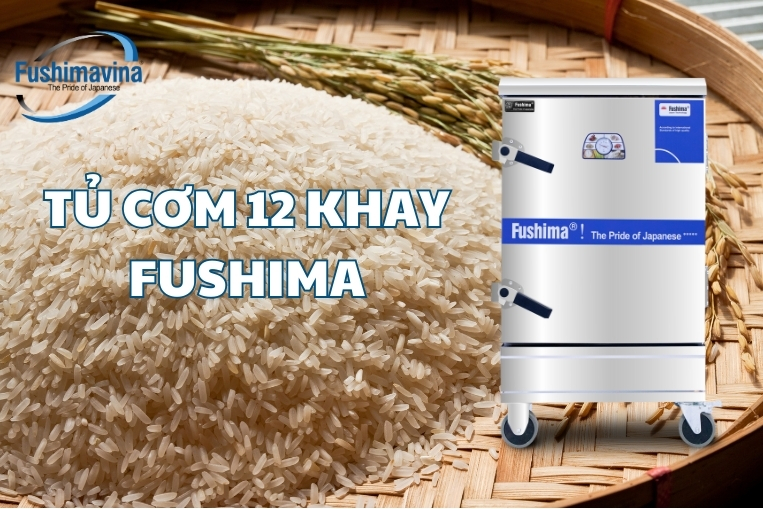 tủ hấp cơm 12 khay 50kg