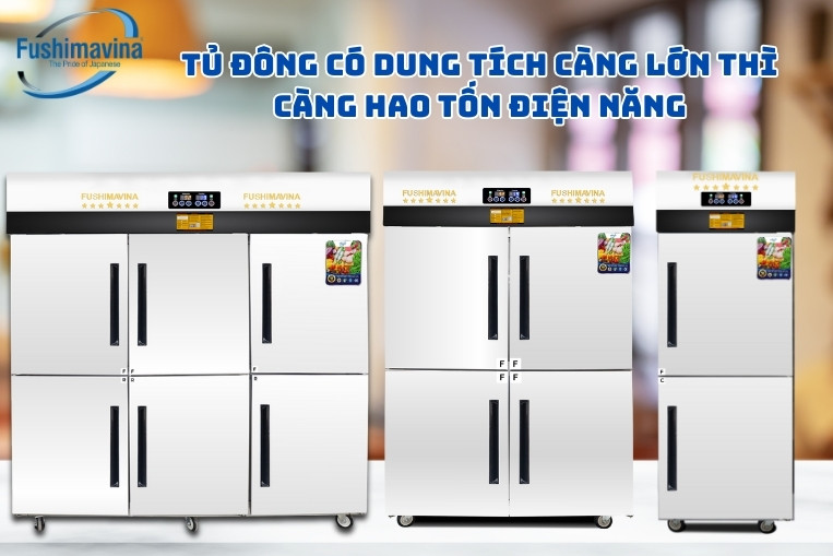 Công suất tủ đông thường lớn nên với thắc mắc tủ đông có tốn điện không thì câu trả lời là có