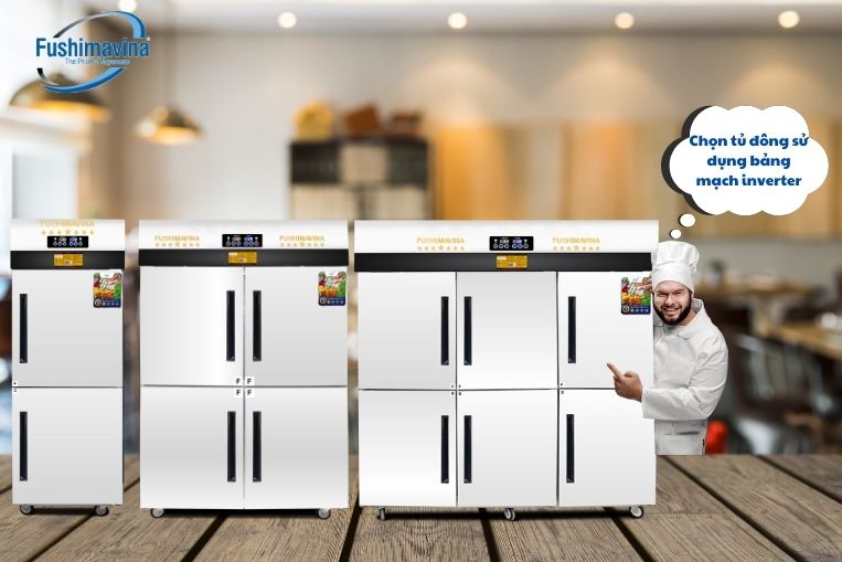 Sử dụng tủ đông ứng dụng bảng mạch điều khiển inverter thông minh