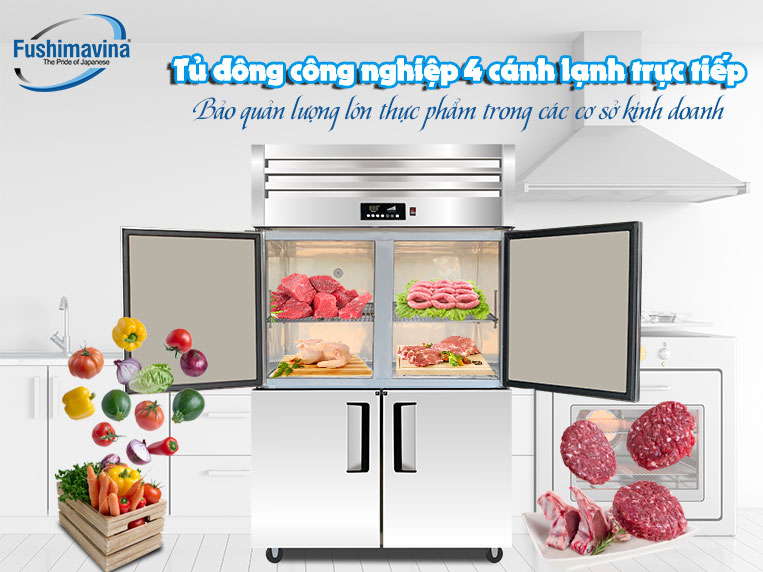 Tủ đông Fushima phù hợp với mô hình nhà hàng, resort,...