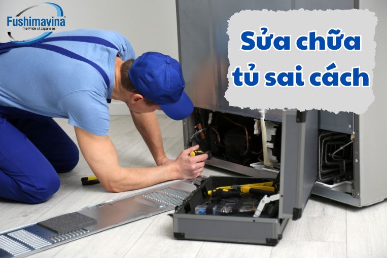 Do quá trình sửa chữa sai cách, thay thế thiết bị không tương thích