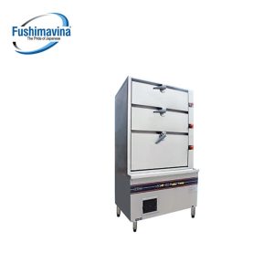 Tủ hấp hải sản 3 tầng dùng gas