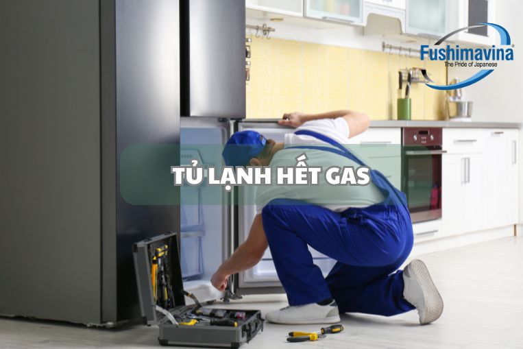Gas tủ bị hết hoặc rò rỉ ra ngoài