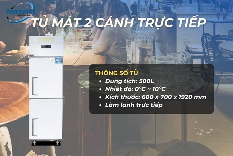 tủ mát 2 cánh trực tiếp
