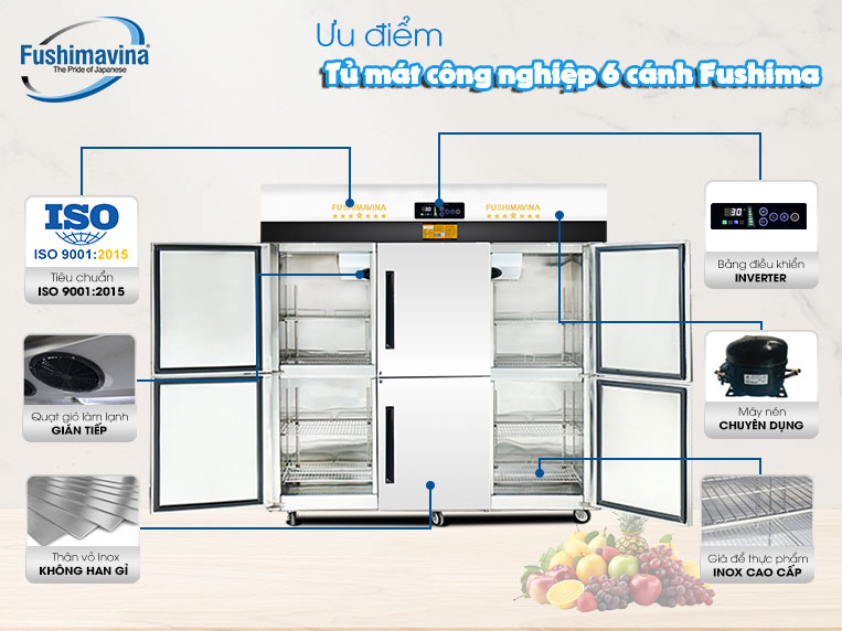 Tủ mát Fushima hội tụ nhiều ưu điểm