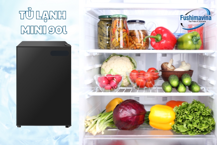 tủ mini 90l phù hợp mô hình nào