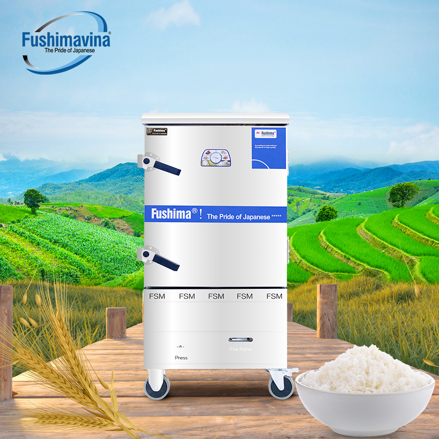 Tủ Nấu Cơm 8 Khay Gas - Ảnh 3