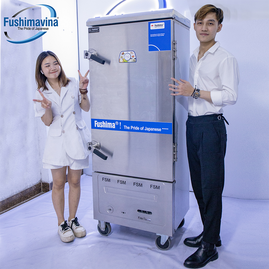 Tủ Nấu Cơm Gas Điện 12 Khay - Ảnh 4