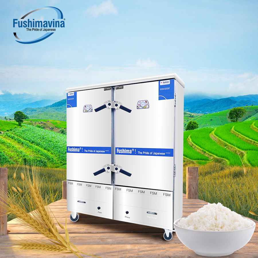 Tủ Nấu Cơm Gas Điện 24 Khay - Ảnh 2