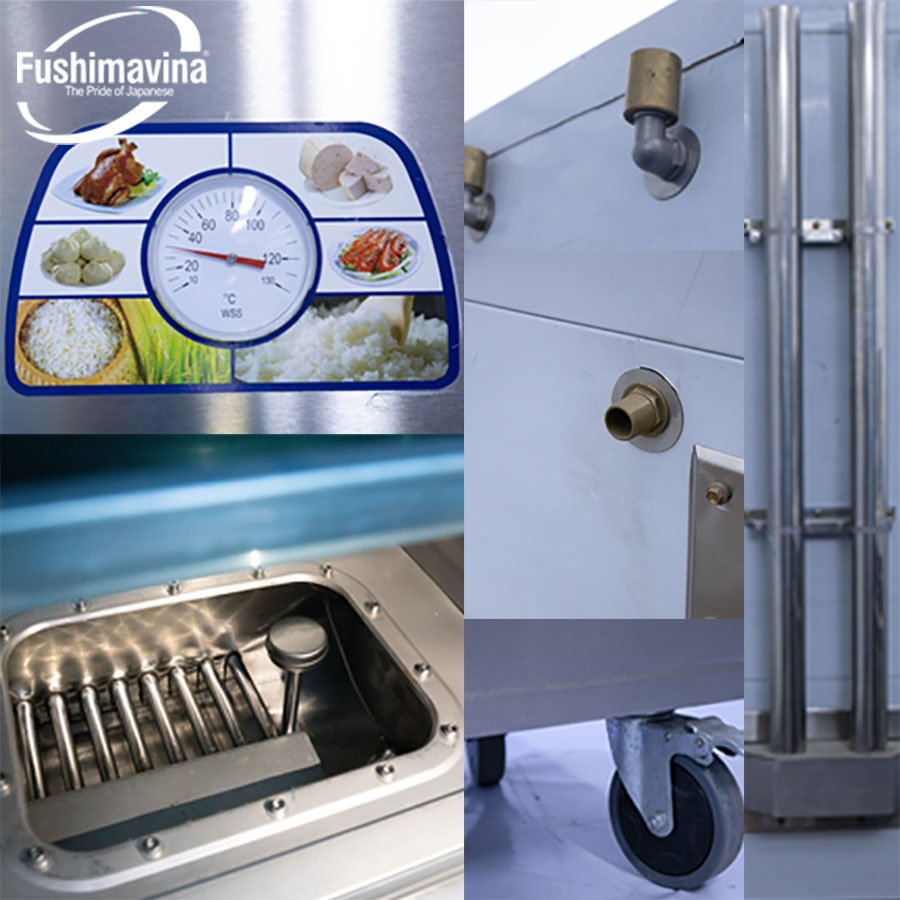 Tủ Nấu Cơm Gas Điện 24 Khay - Ảnh 5