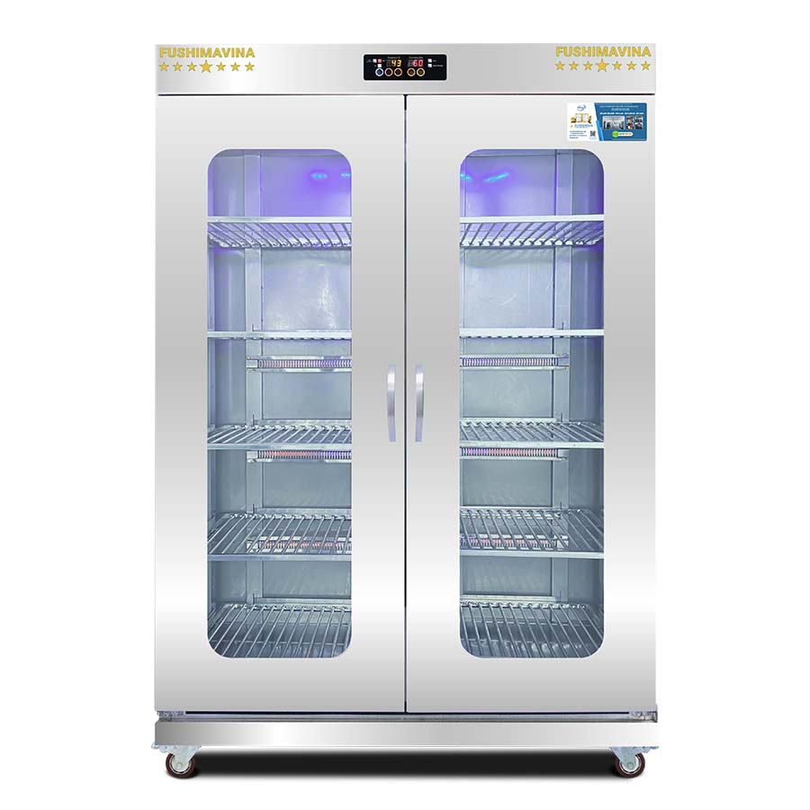 Tủ Sấy Bát Đĩa Cánh Kính 1200L 1 Lớp