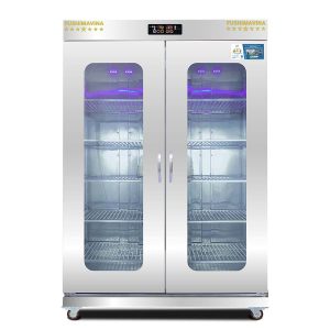 Tủ Sấy Bát Đĩa Cánh Kính 1200L 2 Lớp Quạt Gió
